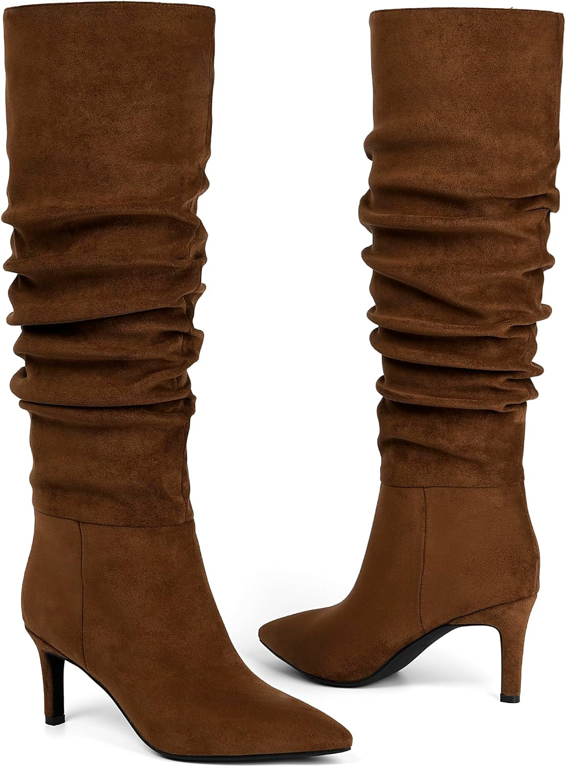 Knee High Boots Women Pointed Toe Stiletto Heel Tall Boots | Amazon (US)