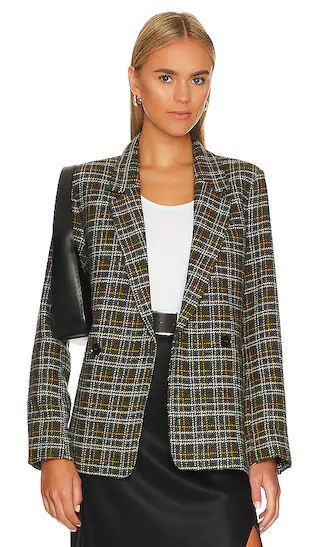 Madeleine Blazer in Green Plaid | Revolve Clothing (Global)