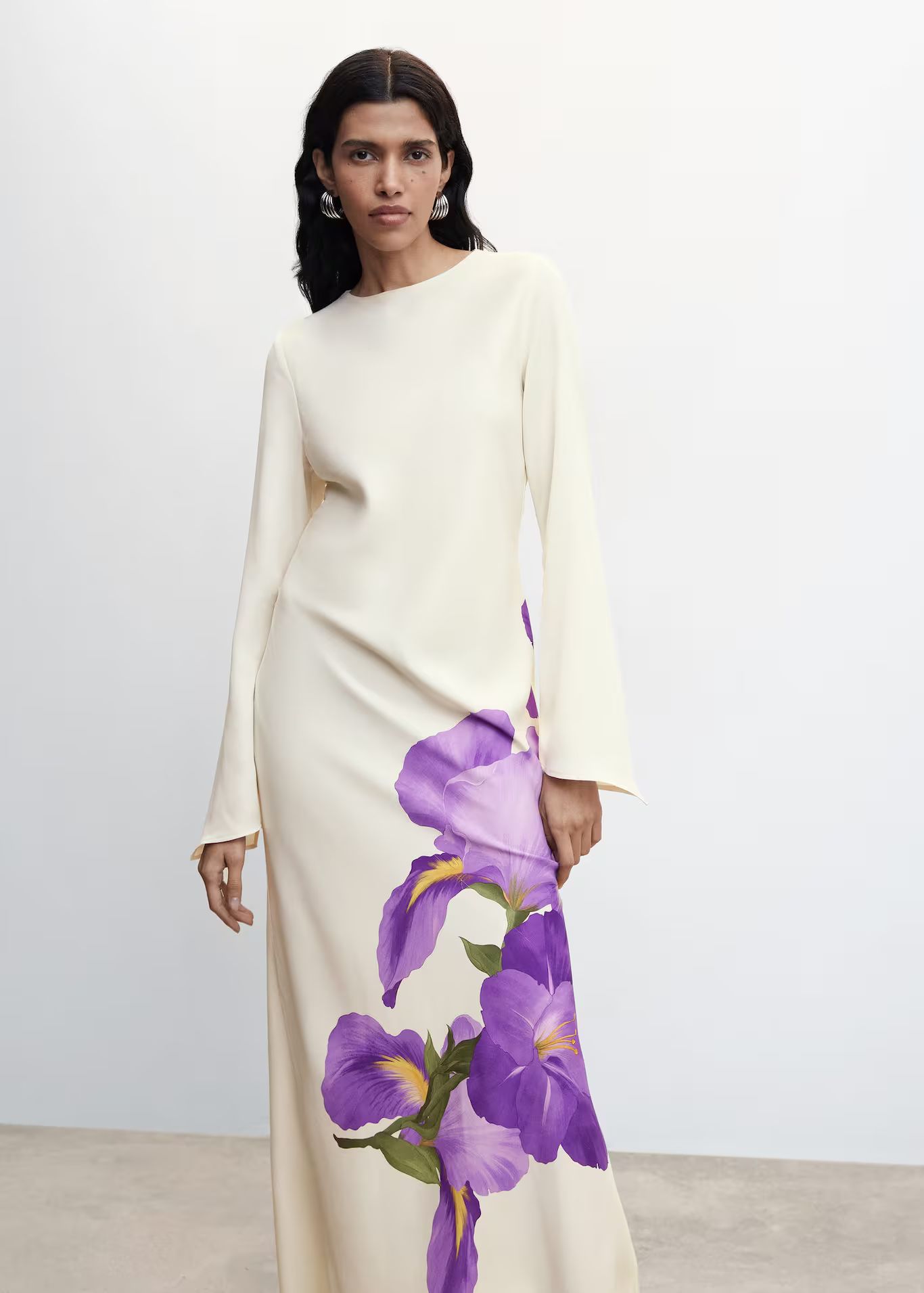 Floral print long dress | MANGO (US)