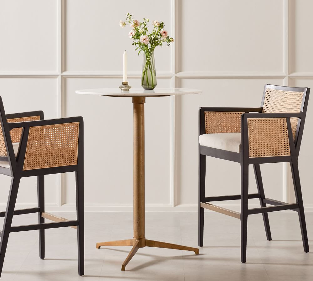 Lisbon Cane Bar & Counter Stool | Pottery Barn (US)