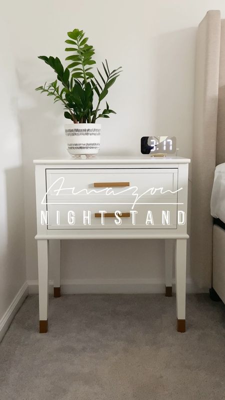 Bedroom nightstand. White and gold nightstand. Amazon finds. 

#LTKFind #LTKhome