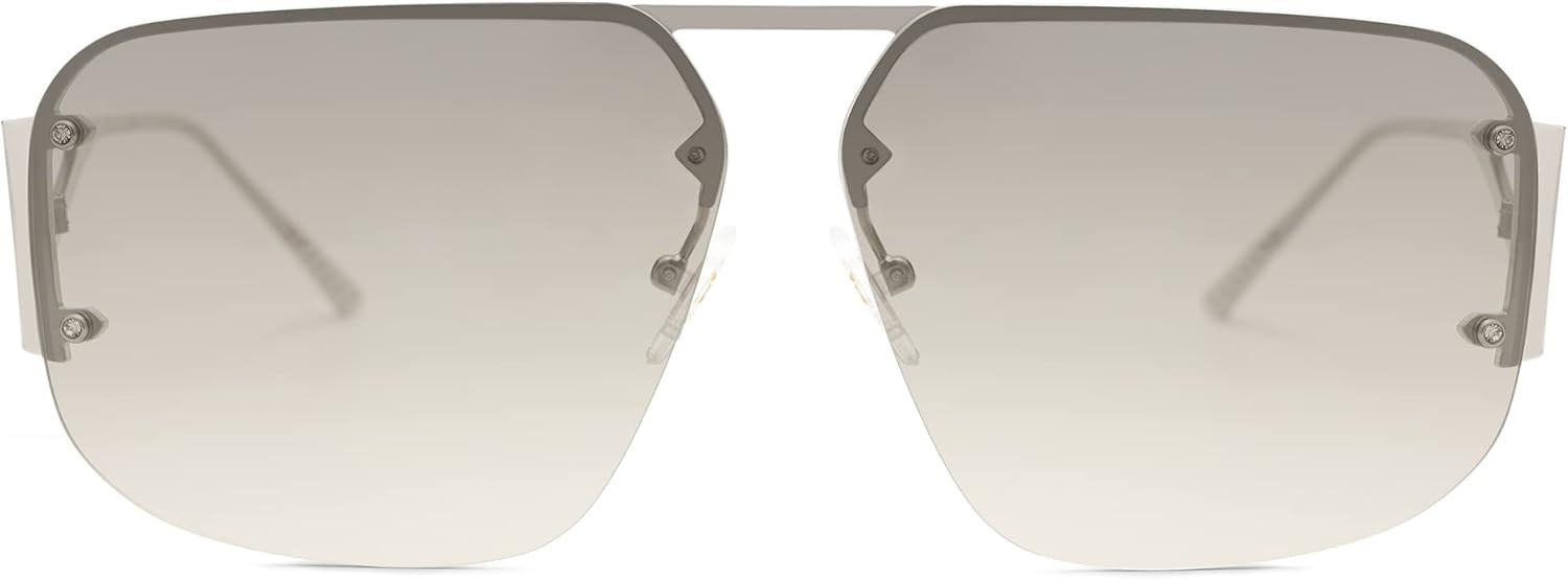 SOJOS Trendy Aviator Sunglasses Mens Womens Retro Metal Rimless Frame Shades Lentes De Sol Para M... | Amazon (US)