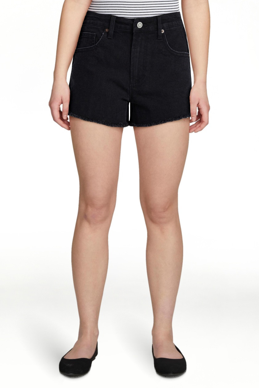 No Boundaries Mid-Rise Denim Shorts, 3" Inseam, Women's 00-20 | Walmart (US)