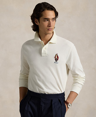 Polo Ralph Lauren Men's Classic-Fit Polo Bear Mesh Polo Shirt - Macy's | Macy's