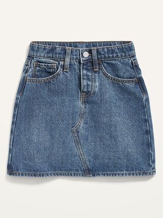 High-Waisted Button-Fly Jean Skirt for Girls | Old Navy (US)