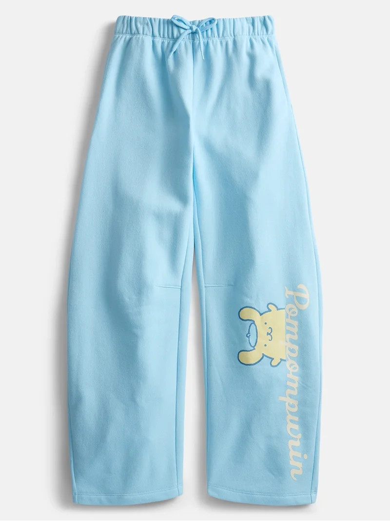 Hello Kitty and Friends Pompompurin Girl\u2019s Fleece Barrel Pants, Sizes 4-16 | Walmart (US)