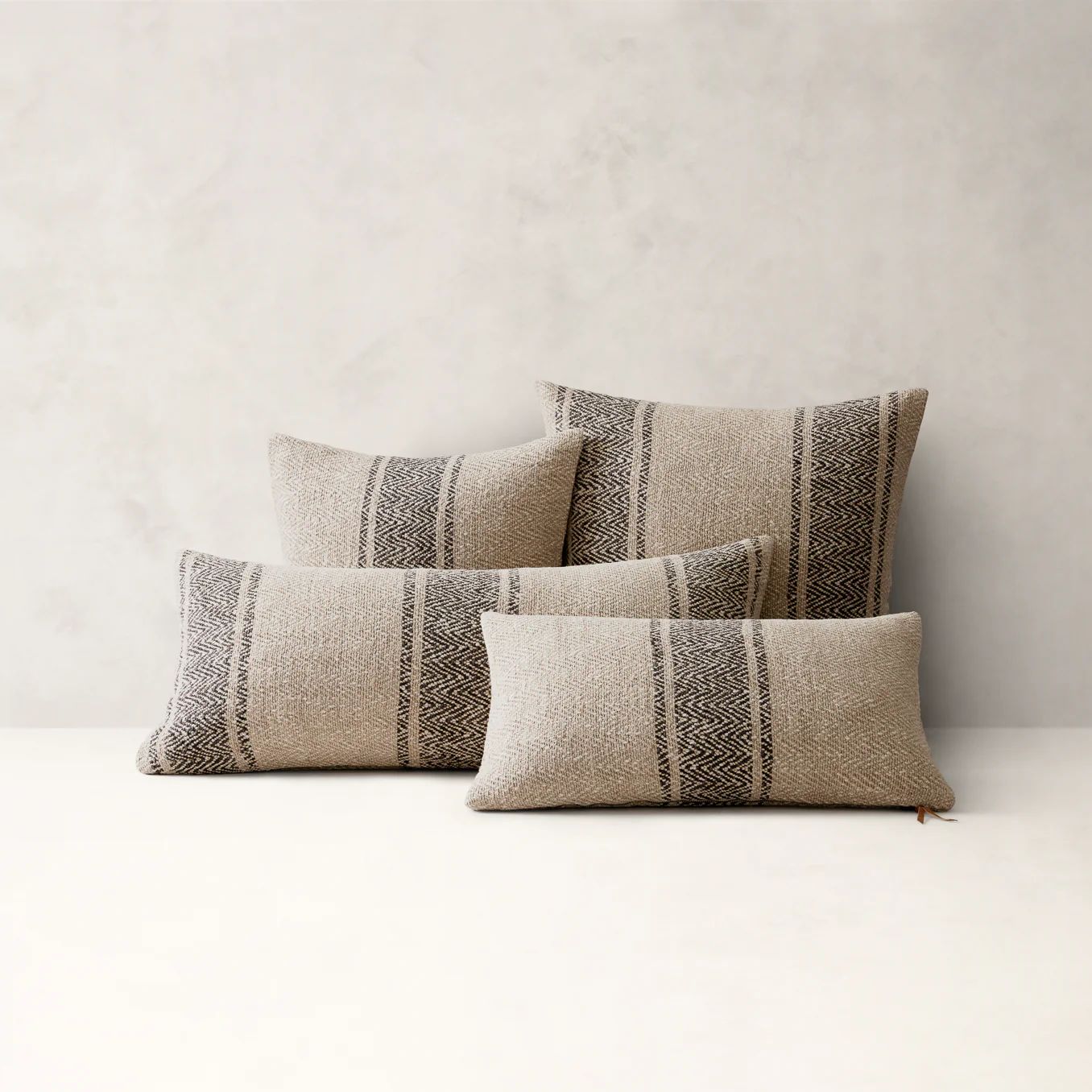 Rustic Linen Stripe Pillow Cover - 6002713 | BR Home