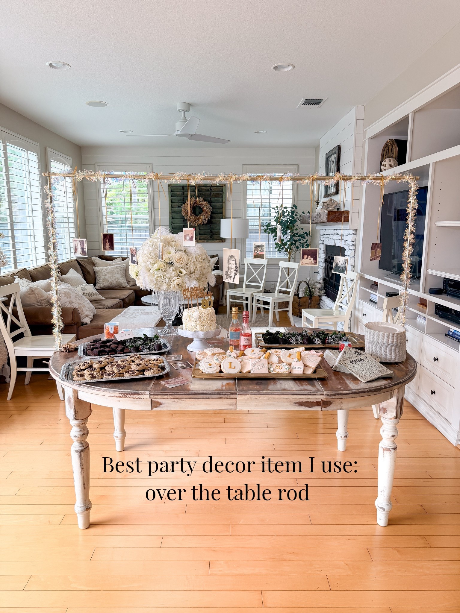 Love using this over the table rod for any gathering I host 🥂. 

#LTKOver40 #LTKHome #LTKValentine