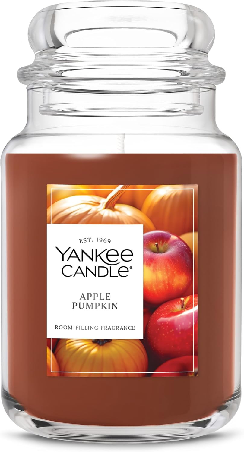 Yankee Candle Apple Pumpkin Scented Candle, 22oz Large Jar | Amazon (US)