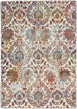 Nourison Ankara Global ANR06 White - Multi Area Rug | RugStudio.com