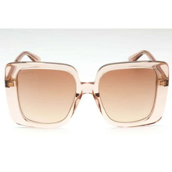 Gucci GG1314S-005 Chic Oversized Square Sunglasses with Gradient Gold Mirror Len for Womens | Walmart (US)