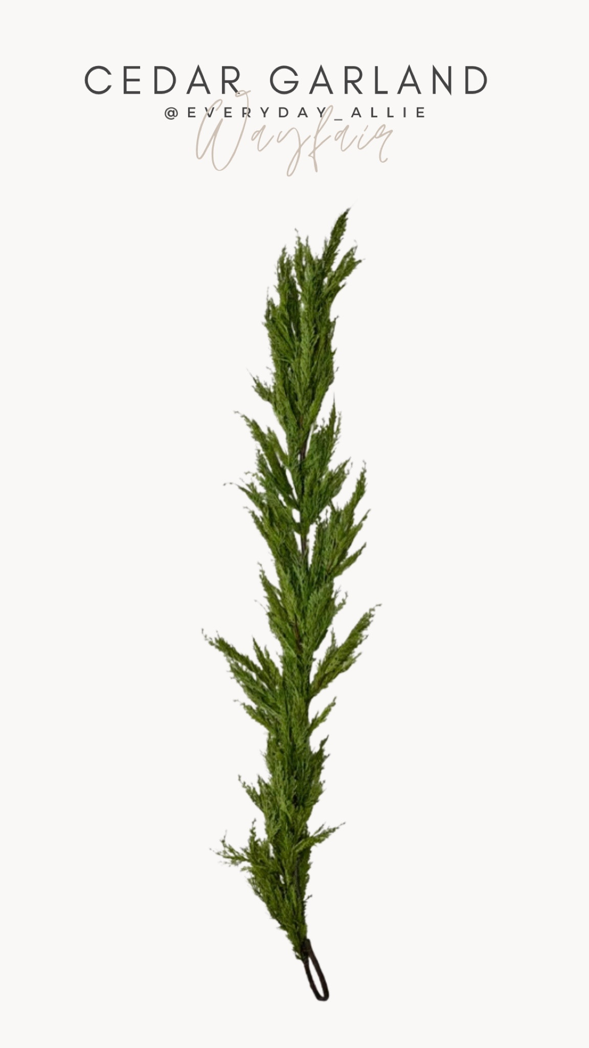 6ft cedar garland on sale for Wayday deals. 

Christmas garland, holiday garland, viral garland, modern Christmas, studio McGee, Rustin Christmas 

#LTKhome #LTKHoliday #LTKstyletip