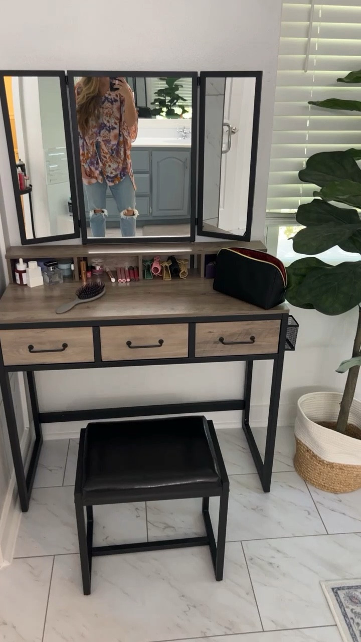 Amazon vanity with upholstered stool
Bathroom decor
Bedroom decor
Little girls vanity women’s vanity (it’s full size for adults but my girls are obsessed with it)

#LTKbeauty #LTKstyletip #LTKhome