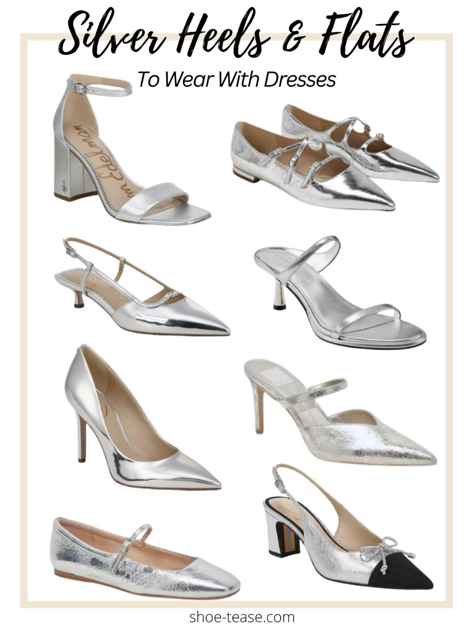 Silver shoes for dresses and to elevate any outfit this fall!

#LTKShoeCrush #LTKWedding