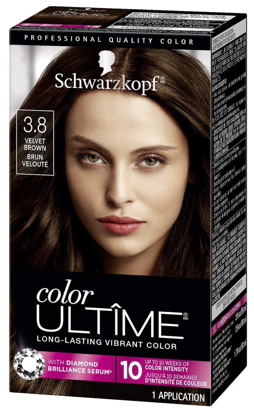 Schwarzkopf Color Ultime Hair Color Cream, 3.8 Velvet Brown (Packaging May Vary) | Amazon (US)