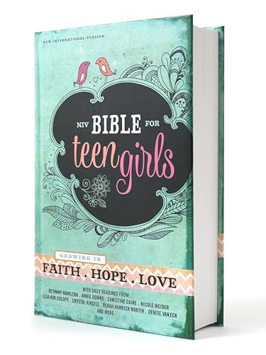 NIV, Bible for Teen Girls, Hardcover: Growing in Faith, Hope, and Love – The Perfect Christian Faith Gift for Your Teenage Girl, Age 13-18 | Amazon (US)
