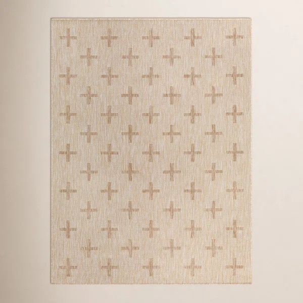 Bronwyn Geometric Machine Woven Indoor / Outdoor Rug | Wayfair North America