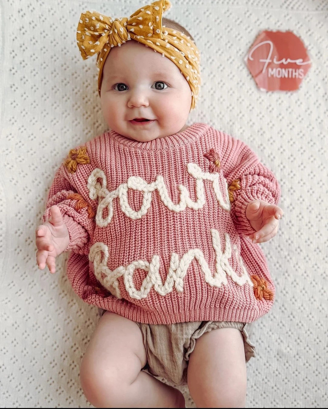 ROSE- Name Personalized Embroidered Sweater | Etsy (US)