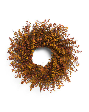 22in Real Preserved Eucalyptus Wreath | TJ Maxx