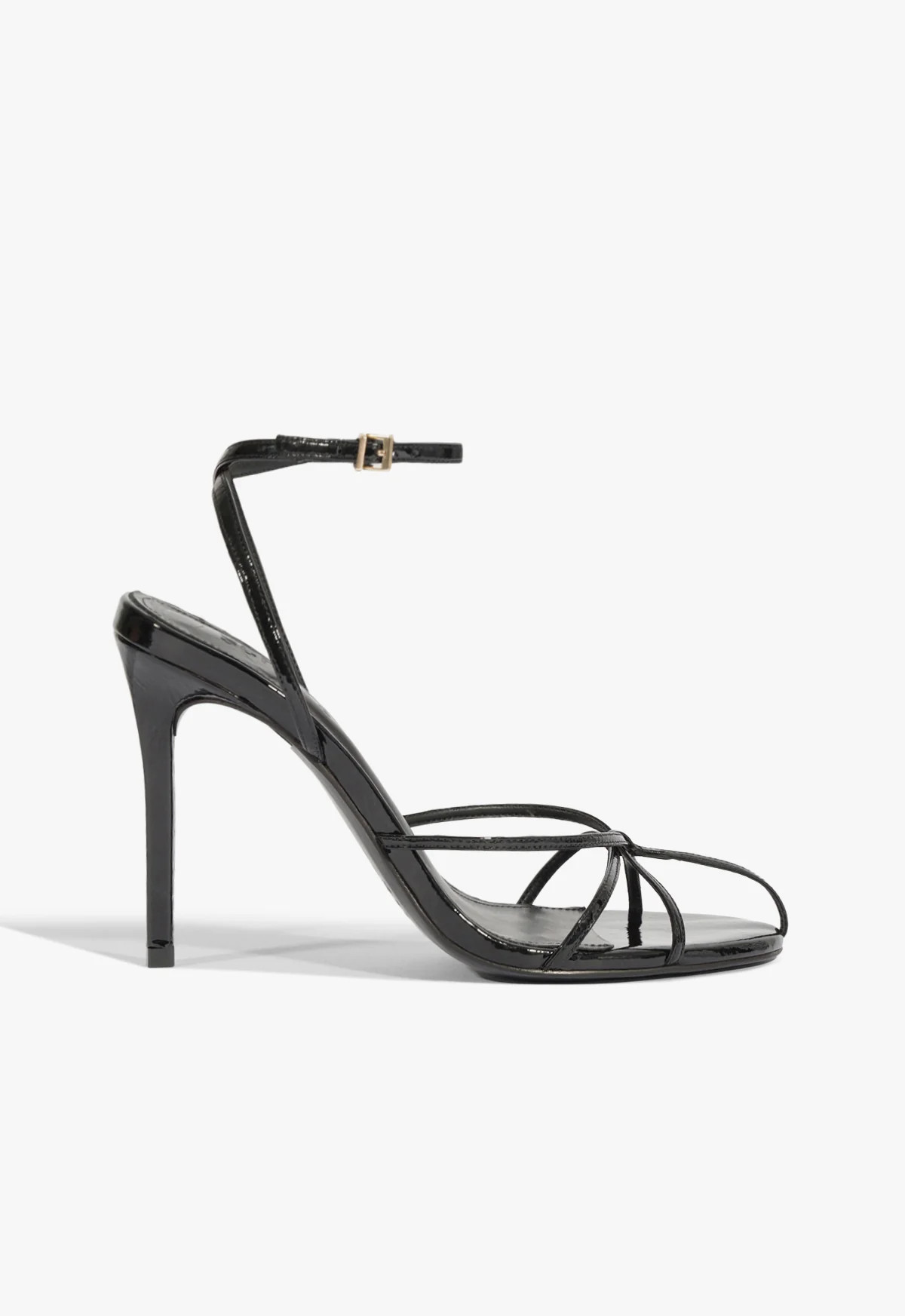 Iris Black High Stiletto Heel Sandal | Schutz (US)
