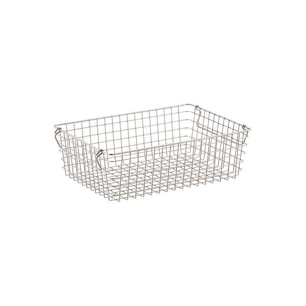 Stackable Wire Storage Baskets with Handles | The Container Store