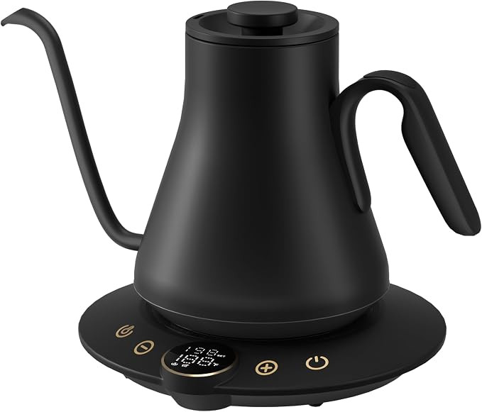 Electric Kettles, INTASTING Gooseneck Electric Kettle, ±1℉ Temperature Control, Stainless Stee... | Amazon (US)