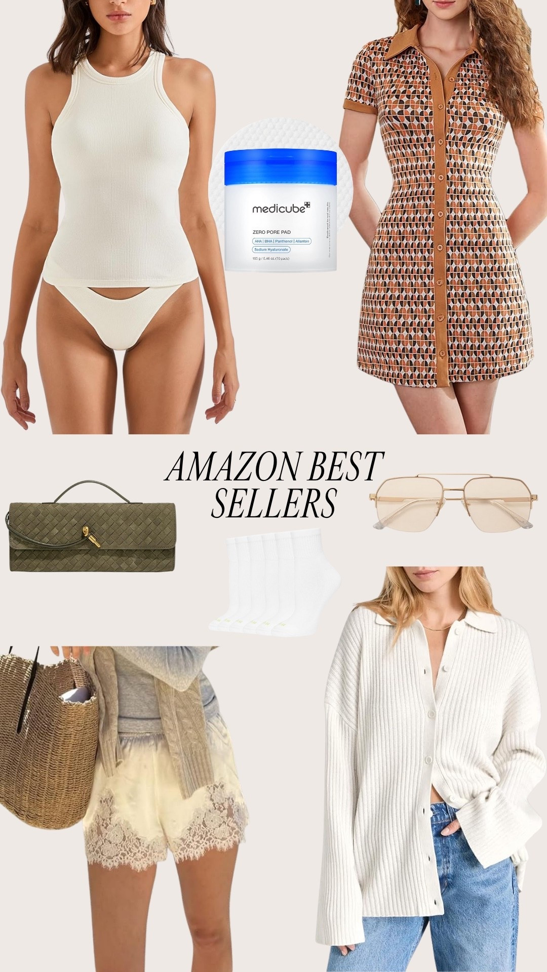 Amazon bestsellers you guys have been loving lately! 

Medicine
Skincare
Beauty
Sunglasses
Suede clutch
Olive green
Lace shorts
White blouse
Tank top
Fall dress
Socks

#LTKFindsUnder100 #LTKBeauty #LTKStyleTip