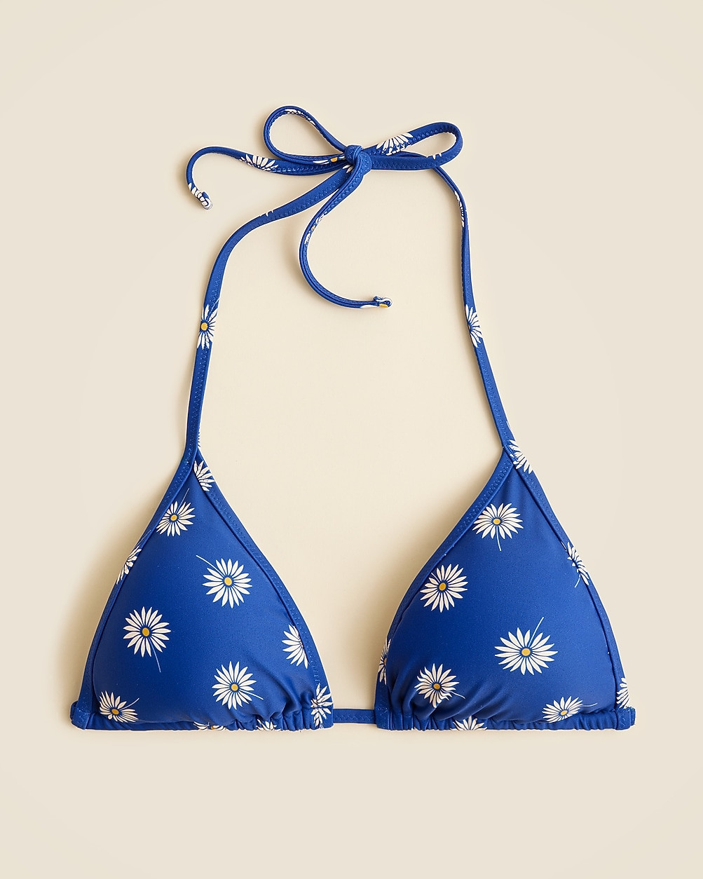 Perfect string bikini top in daisy print | J. Crew US