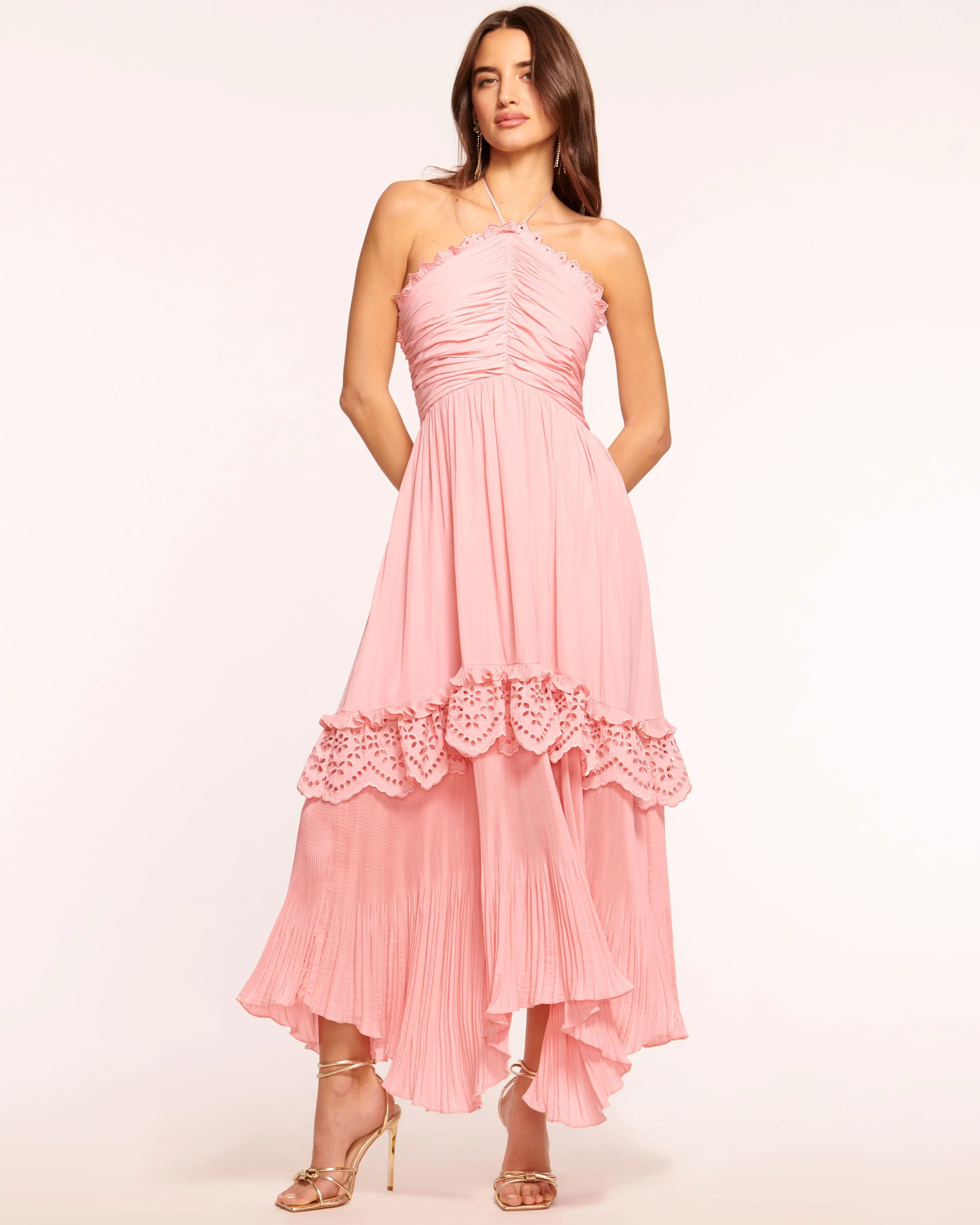 Dulce Smocked Halter Midi Dress | Ramy Brook