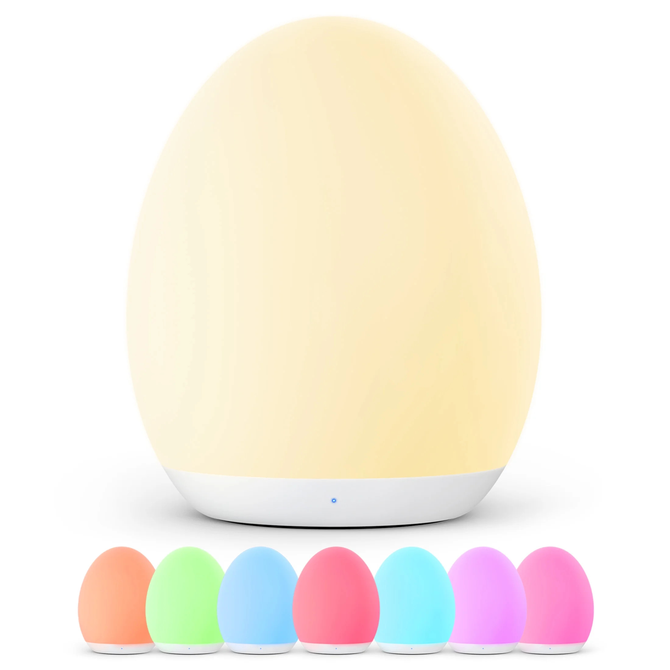 Night Light, Egg Light for Nursery with 7 RGB Colors Changeable & Stepless Dimming, Rechargeable ... | Walmart (US)