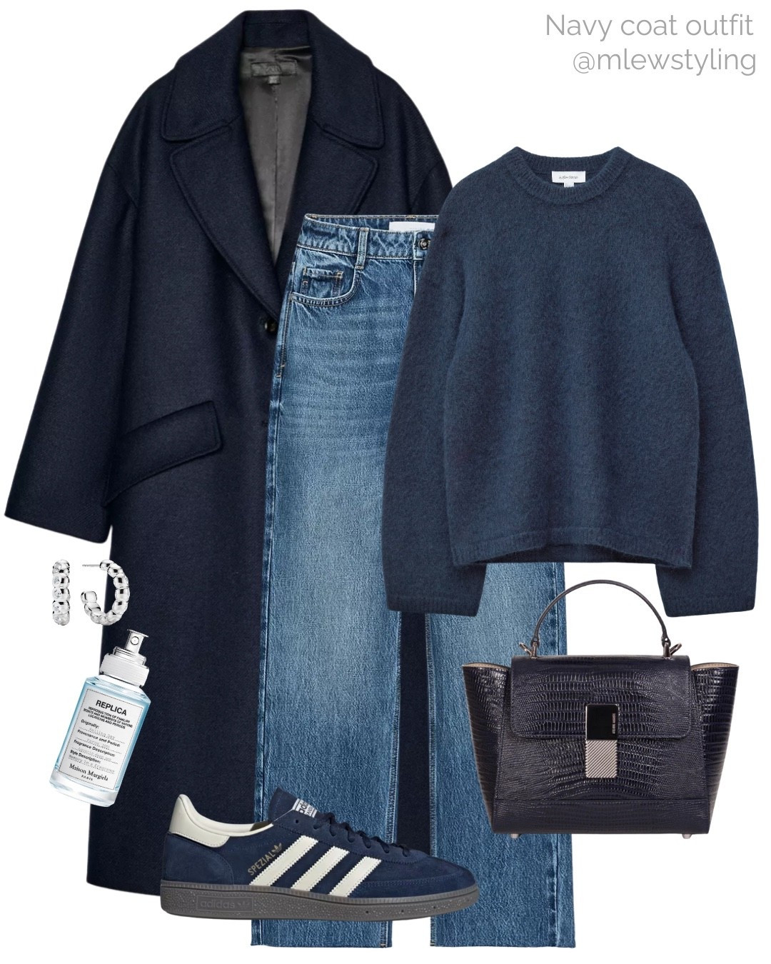 Navy blue fall and winter outfit 💙

Tags: cashmere sweater, new in Zara straight leg jeans, navy handbag, adidas Spezial sneakers, replica perfume, blue oversized coat, silver hoop earrings 

#LTKootd #LTKSeasonal #LTKWorkwear