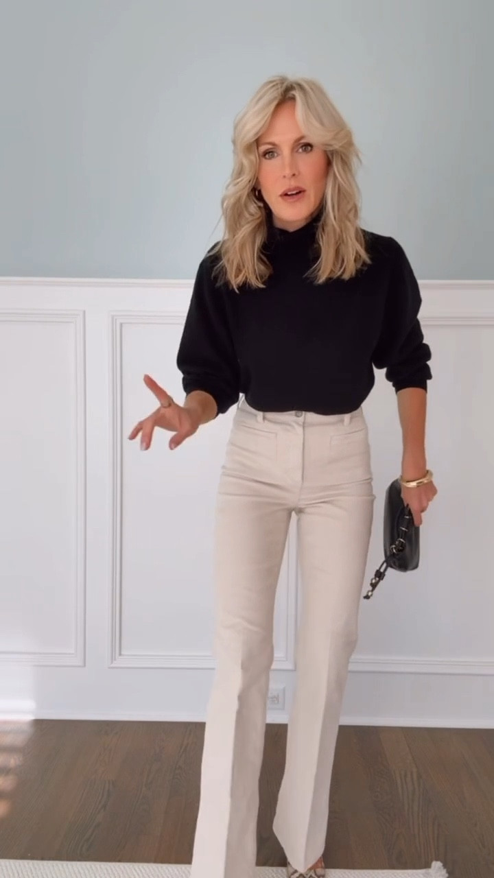 Styling cream jeans for winter! 

#LTKgrwm #LTKOver40 #LTKSeasonal