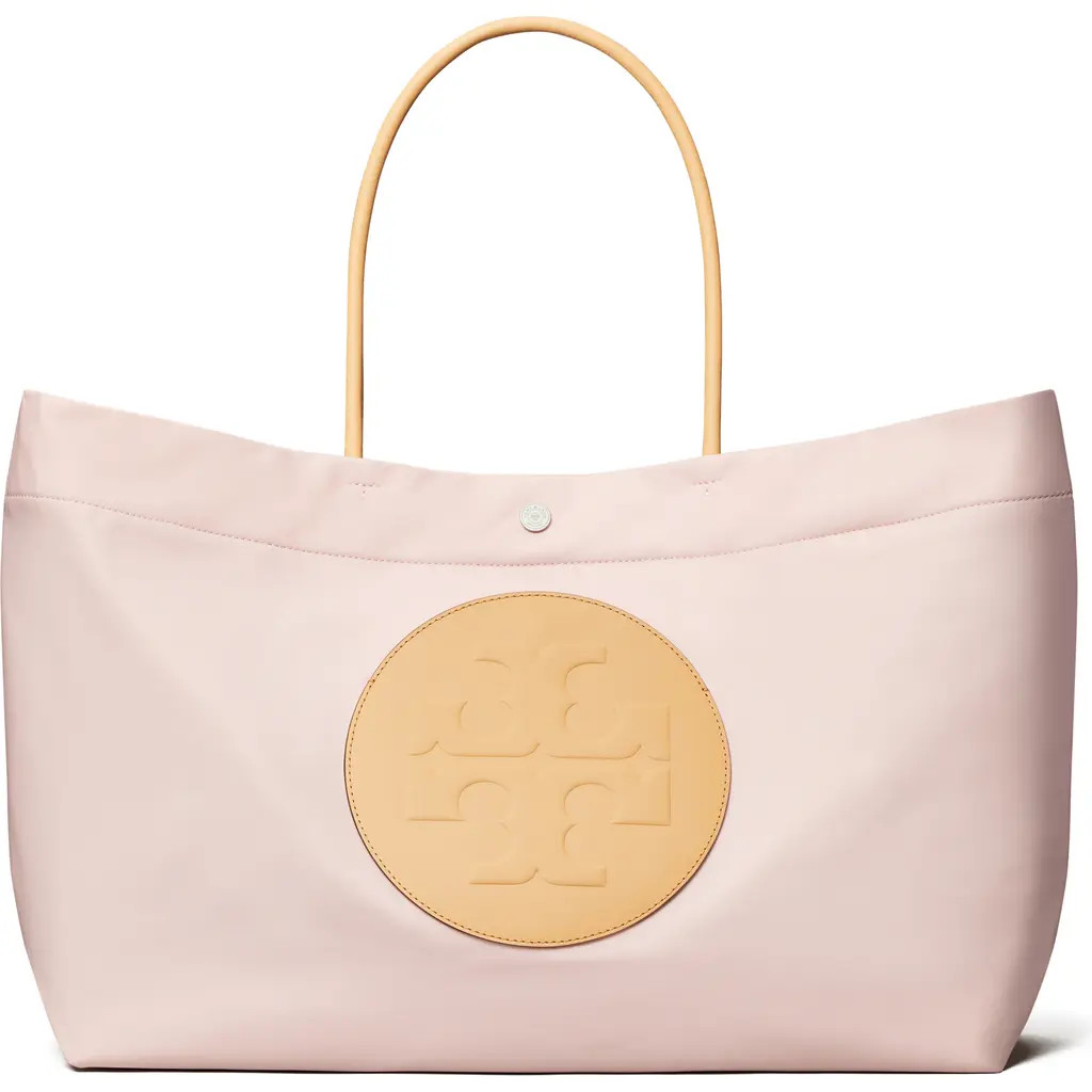 Tory Burch Ella Twist Reversible Tote in Rose Mist at Nordstrom | Nordstrom