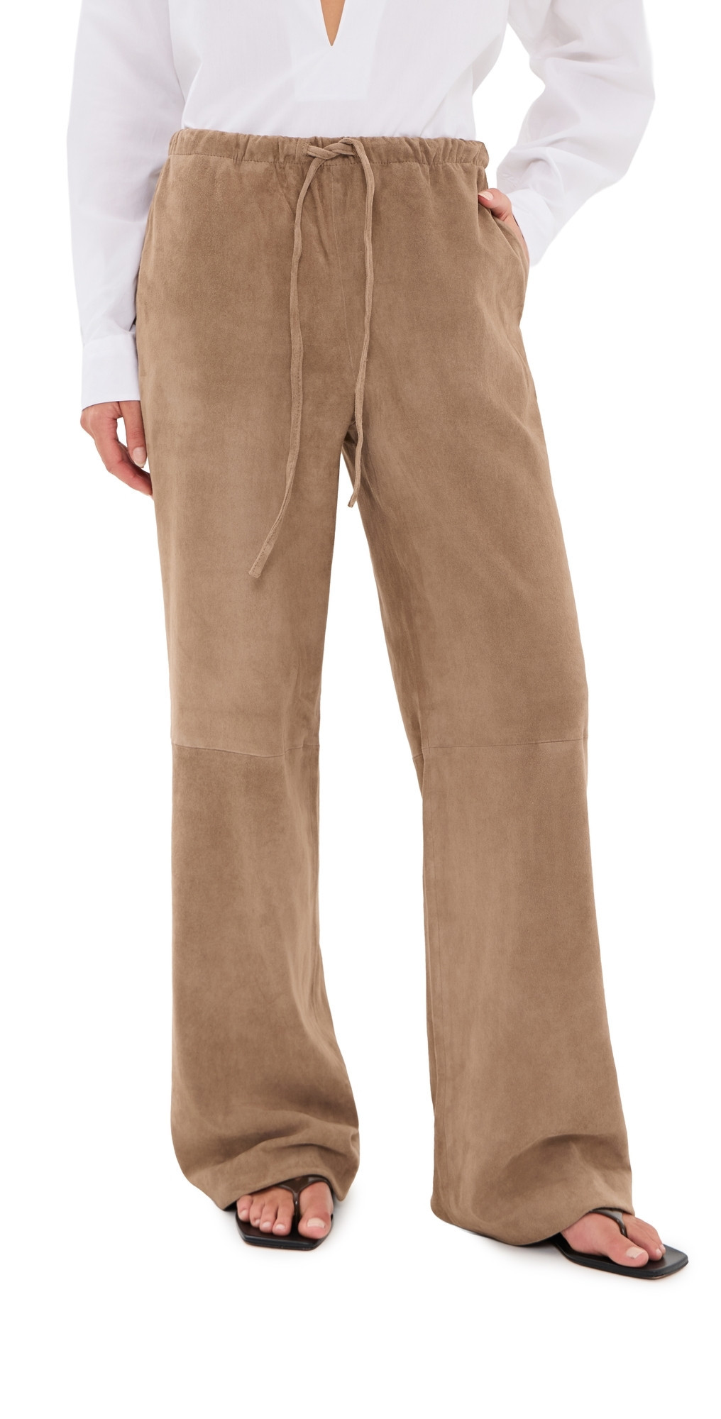SPRWMN Kauai Suede Pants Taupe XS | Shopbop