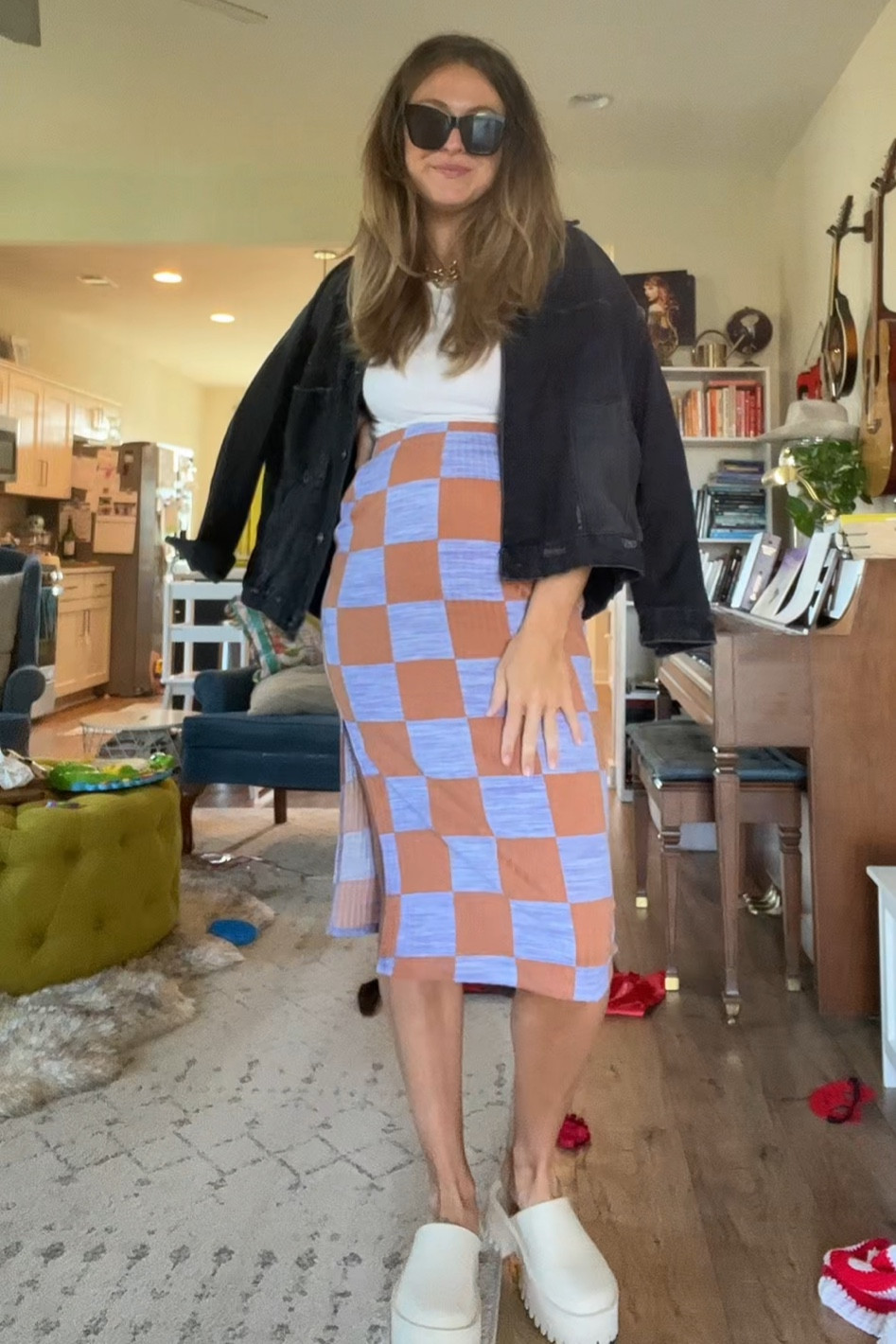 love midi tube skirts for pregnancy!! I kept my true size for this- Medium. 

#LTKbump #LTKstyletip #LTKshoecrush