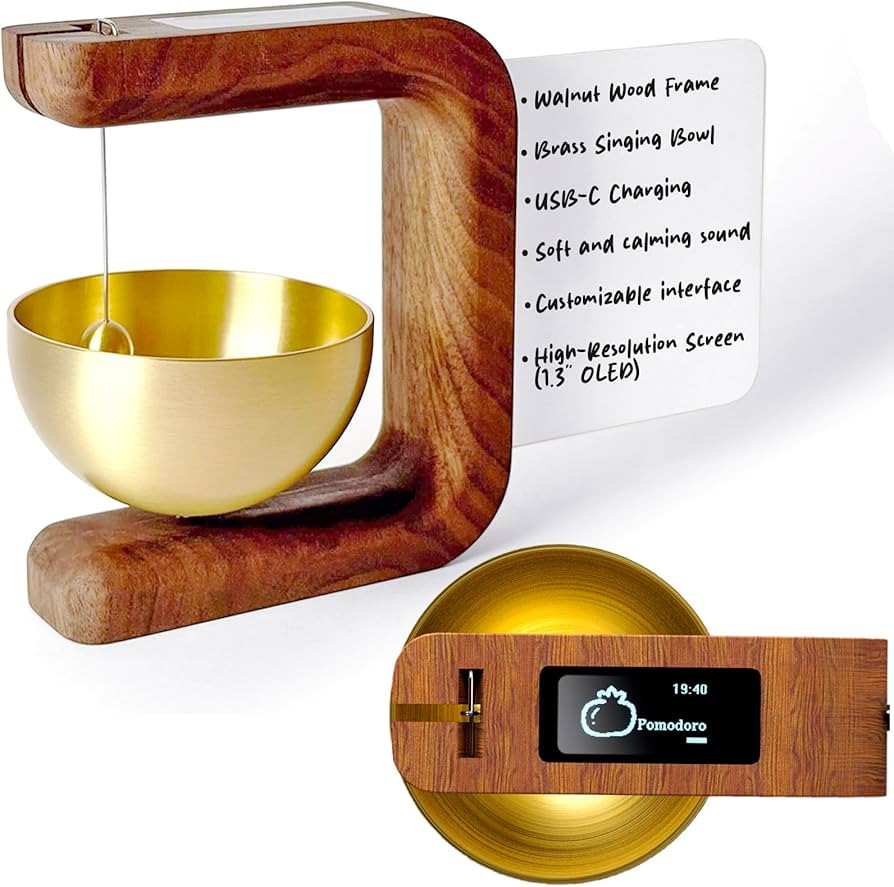 Pro Timer P2 - Elegant Wooden Pomodoro Timer - an Original Productivity Tool with Magnetic Memo B... | Amazon (US)