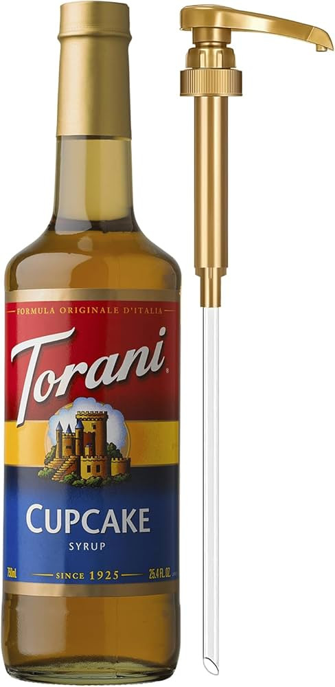 Torani Coffee Syrup, Cupcake Flavoring for Drinks, Glass Bottle with Pump Included, 25.4 Fl Oz | Amazon (US)