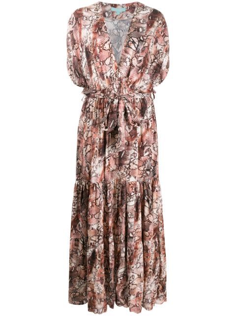 Aria bohemian snake-print dress | Farfetch (US)