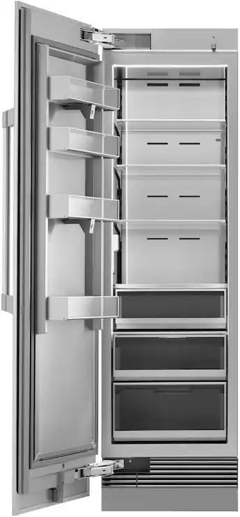 Dacor - 24 in. Wide 13.7 Cu. Ft. Built-In Column Refrigerator with SteelCool Interior - Custom Pa... | Best Buy U.S.