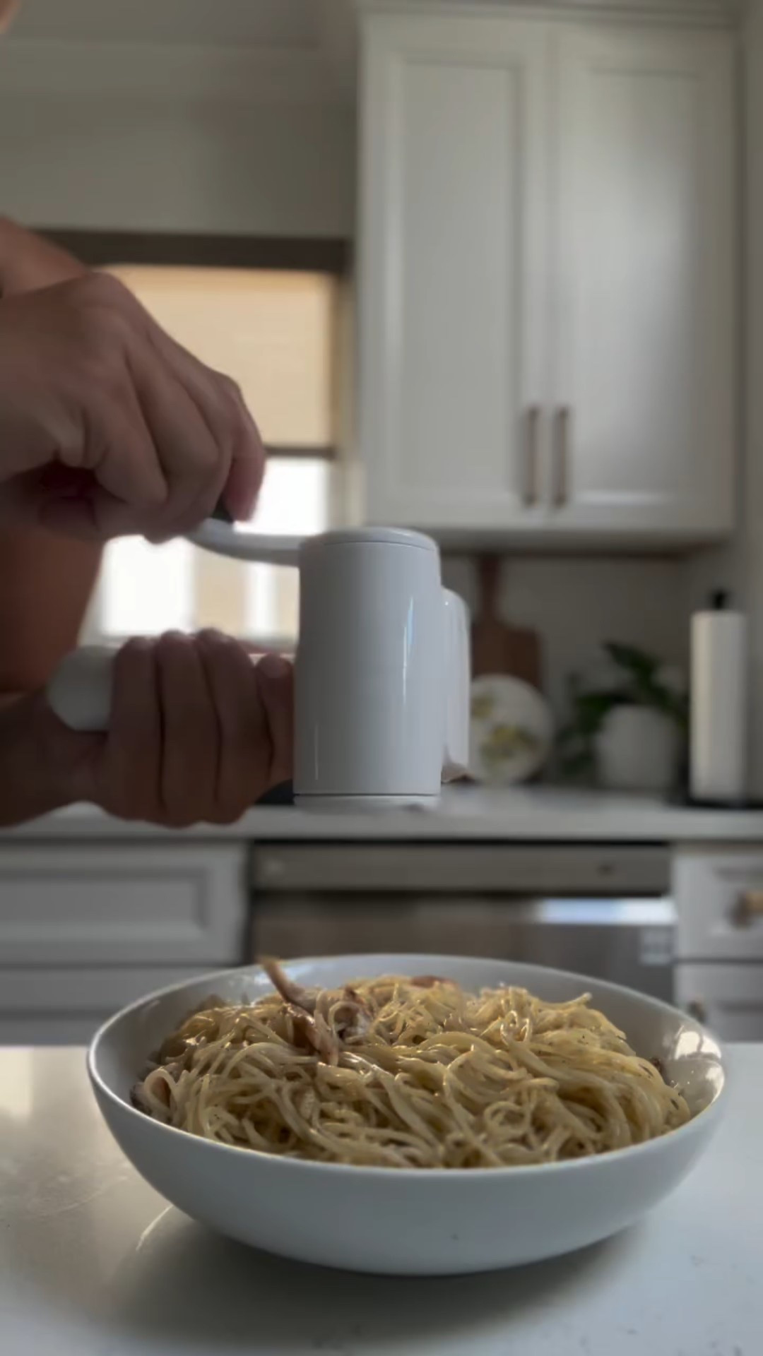 There has never been a time when I’ve been at a restaurant and I told a waiter, “That’s enough cheese.” In fact, I warn them their wrists may start to hurt LOL! 

For years, I wanted their cool contraption to grate my own cheese at home, and now I do! Let me just say, I’m obsessed! Unfortunately, this plate of aglio e olio was for my husband, so I had to go light on the cheese. Like, who doesn’t like cheese on their pasta… 😒

To get one too, shop this @zylissofficial at the link in my bio (and story highlights!) and buon appetito, fam!

#Pasta #Cheese #KitchenTools #KitchenGadgets #Zyliss #FYP #Reels #Explore #Discover #Home #CheeseGrater #Food #Recipes