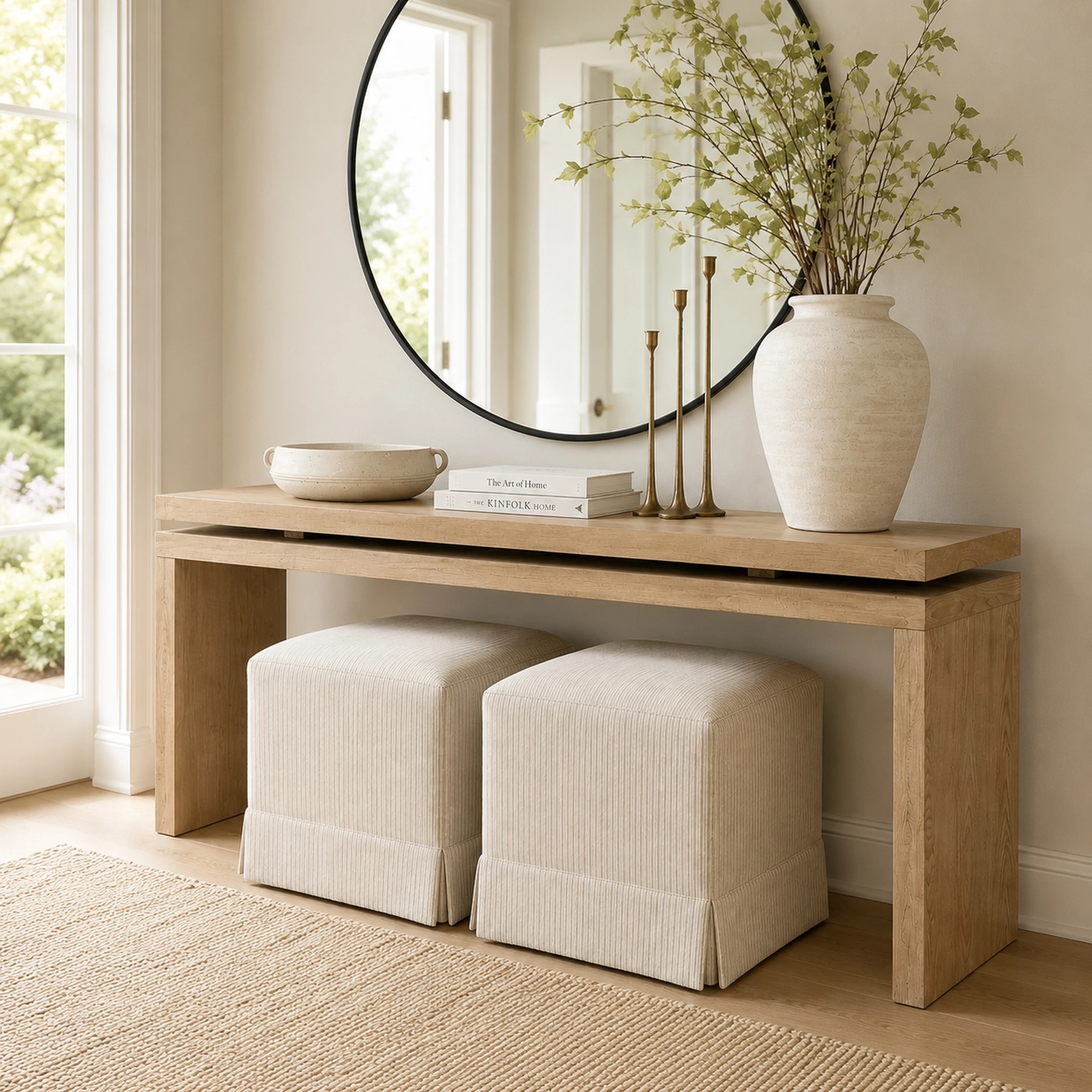 60" Farmhouse Console Table – Solid Wood & MDF Entryway Table | Wayfair North America