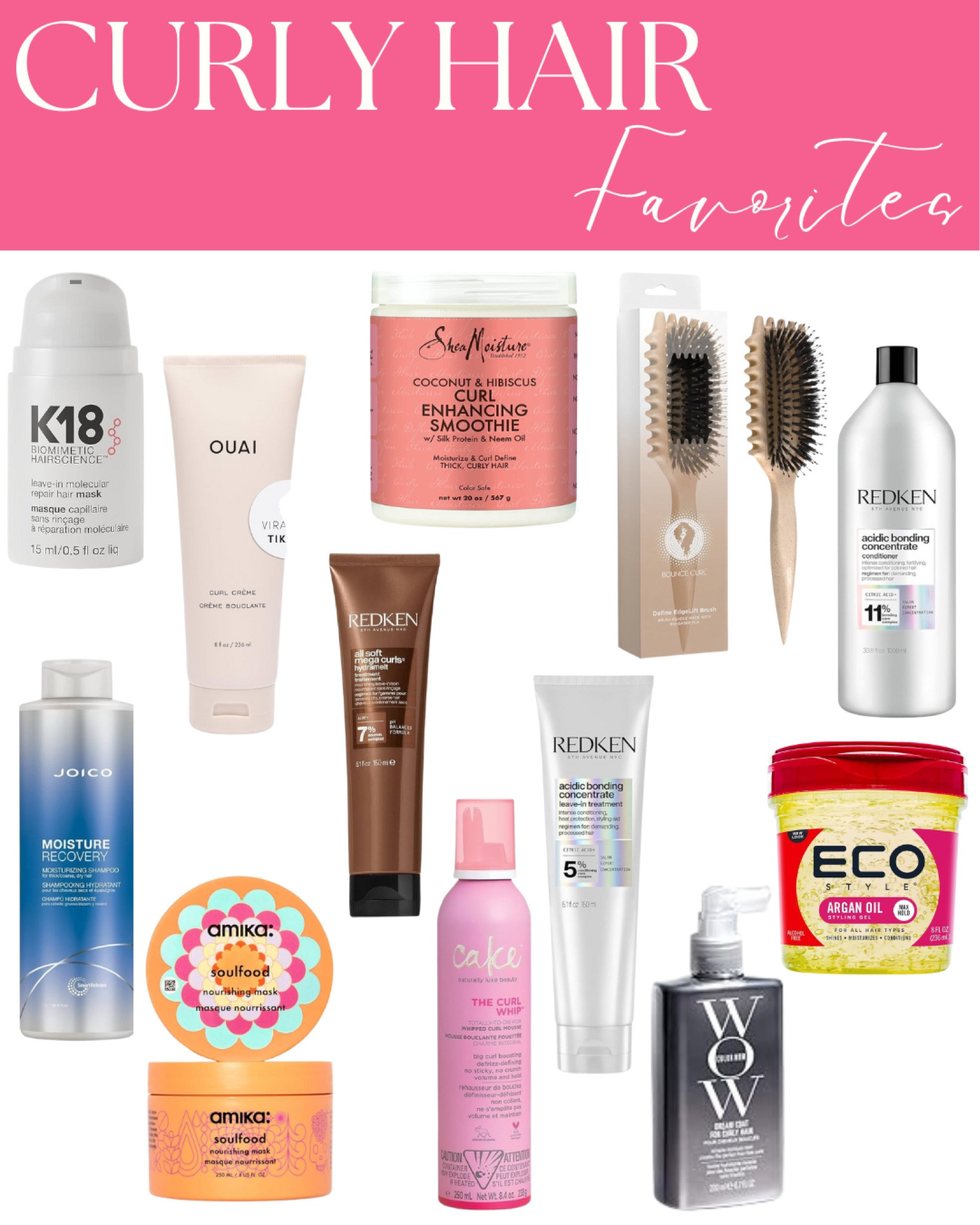 My favorite curly hair products! These products help give my hair extra moisture and reduce frizz.

#LTKU #LTKStyleTip #LTKFindsUnder50