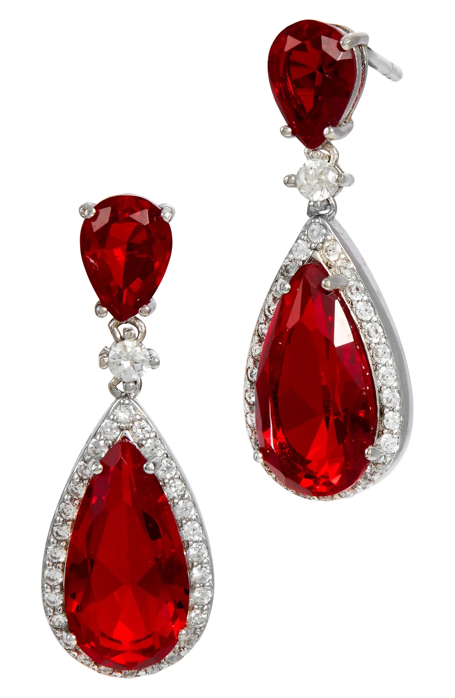 Gemstone Double Drop Earrings | Nordstrom