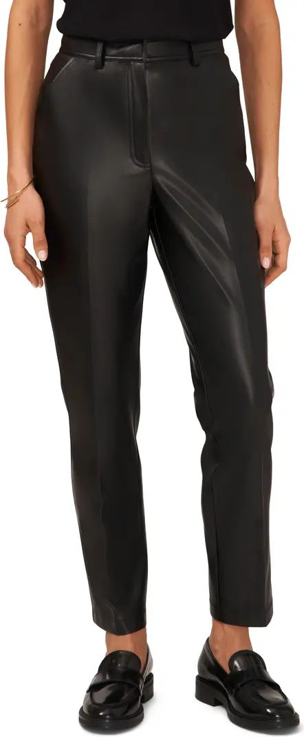 Straight Leg Faux Leather Trousers | Nordstrom