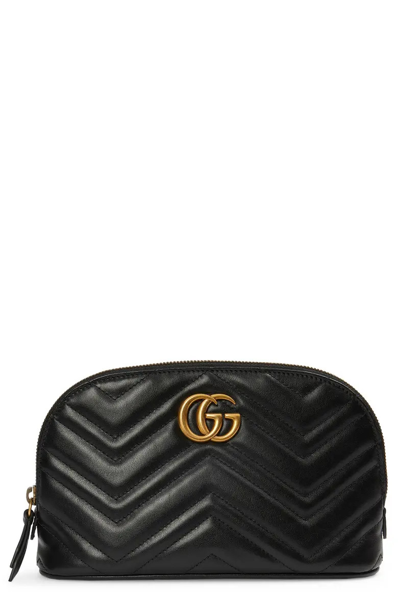 Large GG 2.0 Matelassé Leather Cosmetics Case | Nordstrom