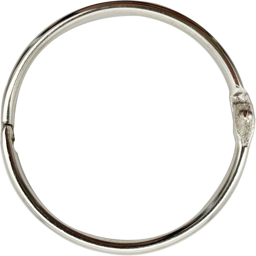 KTOJOY 3Inch (12 Pack) Loose Leaf Binder Rings, Nickel Plated Steel Binder Rings, Keychain Key Ri... | Amazon (US)