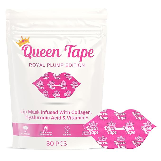 Queen Hydrating & Moisturizing - Royal Plump Edition - 30 Pieces Collagen Lip Mask Anti-Wrinkle, ... | Amazon (US)