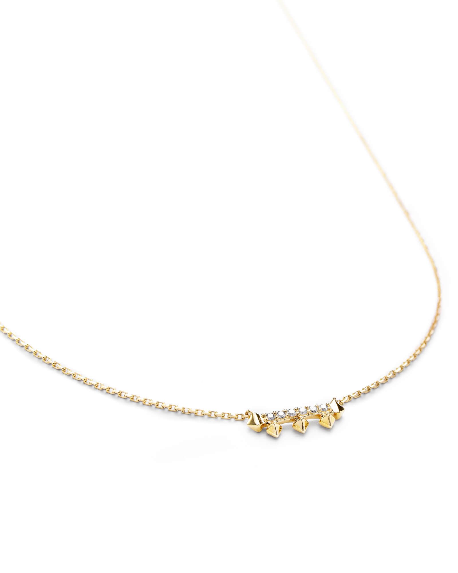 Katy Necklace White Diamond and 14k Rose Gold | Kendra Scott | Kendra Scott