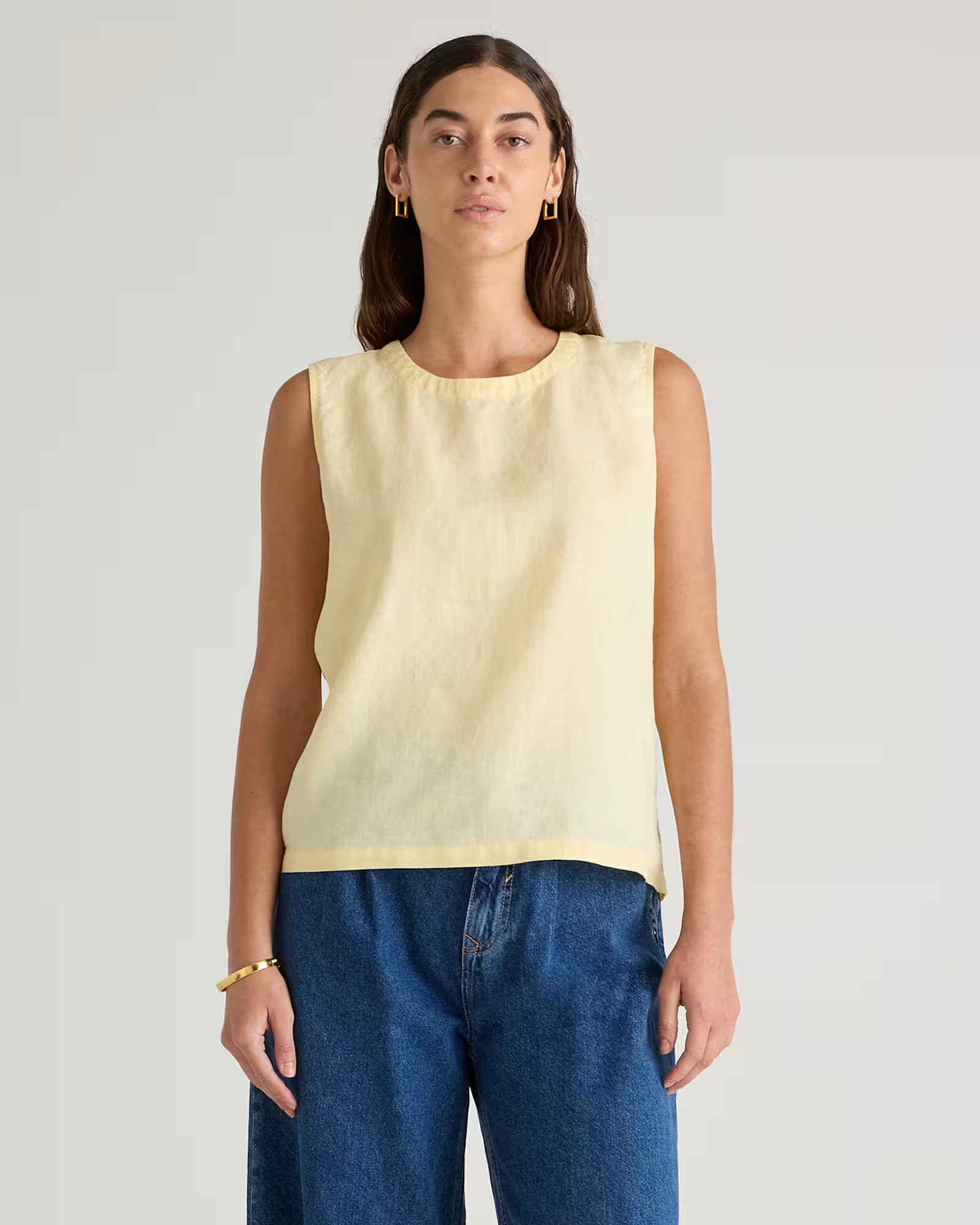 100% European Linen Tank | Quince