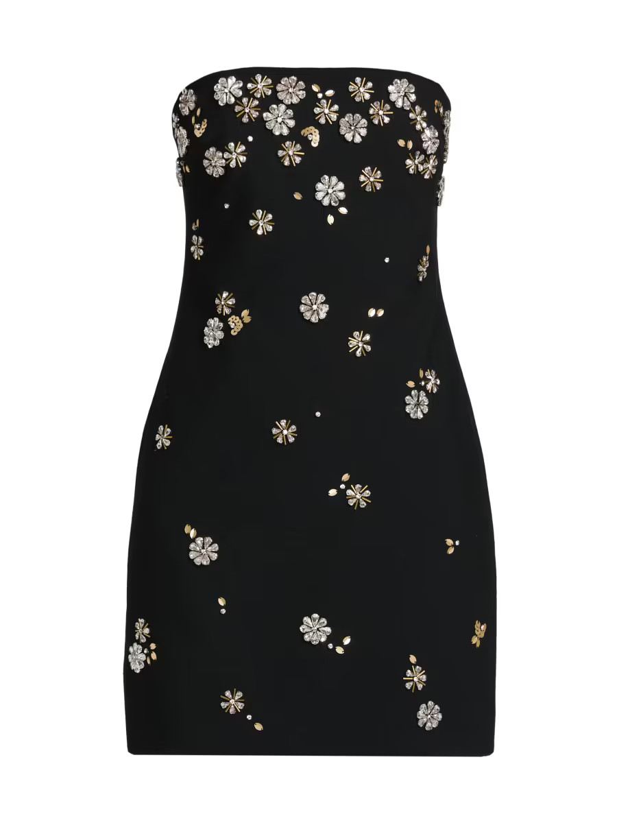 Samia Tumbling Flowers Strapless Minidress | Saks Fifth Avenue
